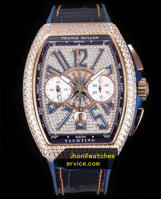 Yachting Chronograph Moissanite Real Gold Franck Muller
