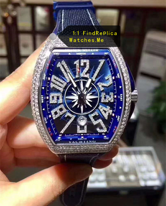 Yachting V45 Blue Diamonds Franck Muller