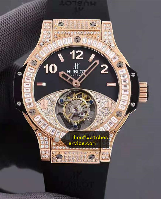 41MM HUblot Moissanite Tourbillon
