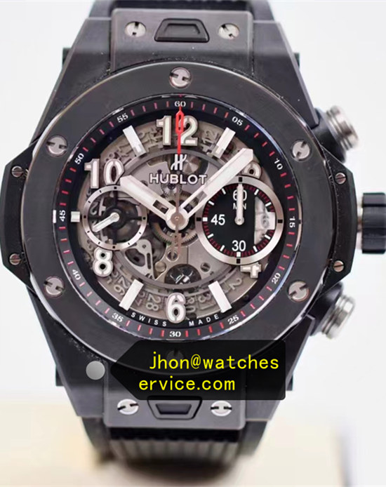 45mm Hublot Big Bang Unico Black Magic Ceramic