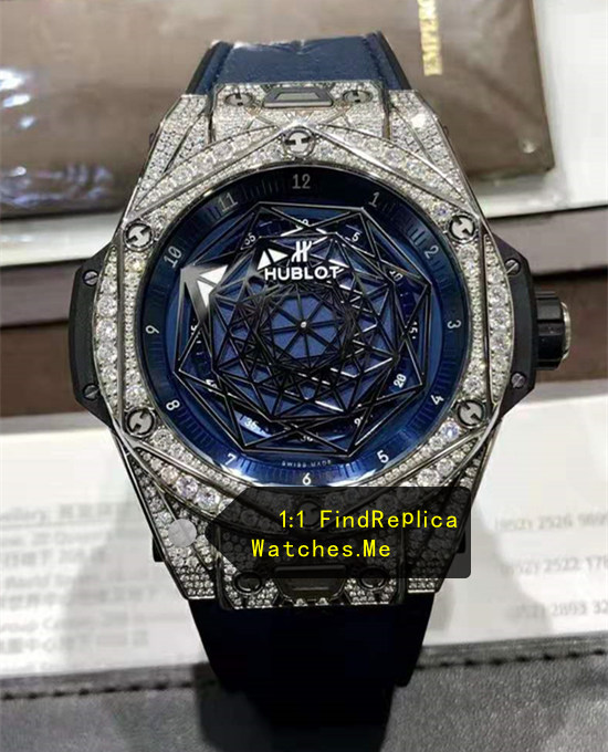 Diamonds Blue 45MM Hublot Big Bang Sang Bleu