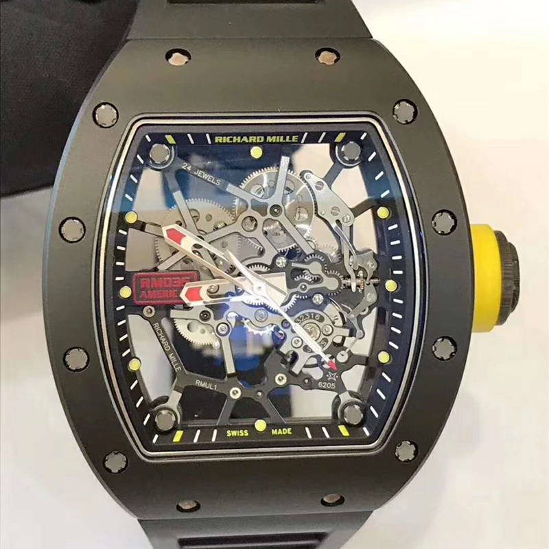 All Black RM 035 Americas NADAL Yellow Crown