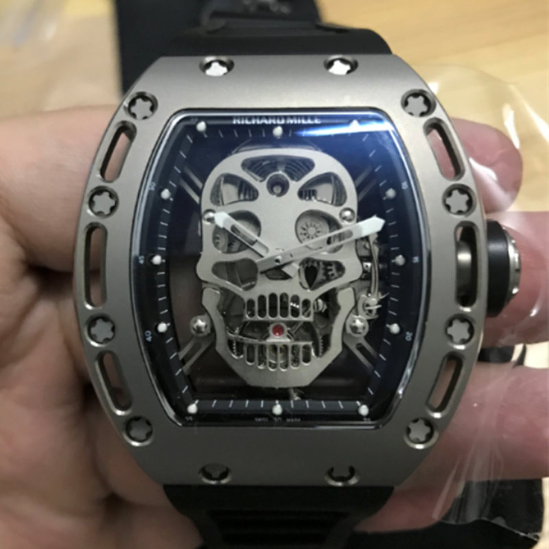 Tourbillon Super Clone RM 052 Skull Titanium