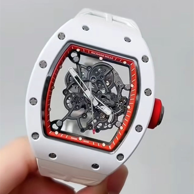 RM 055 Asia Red Edition White Ceramic Super Clone