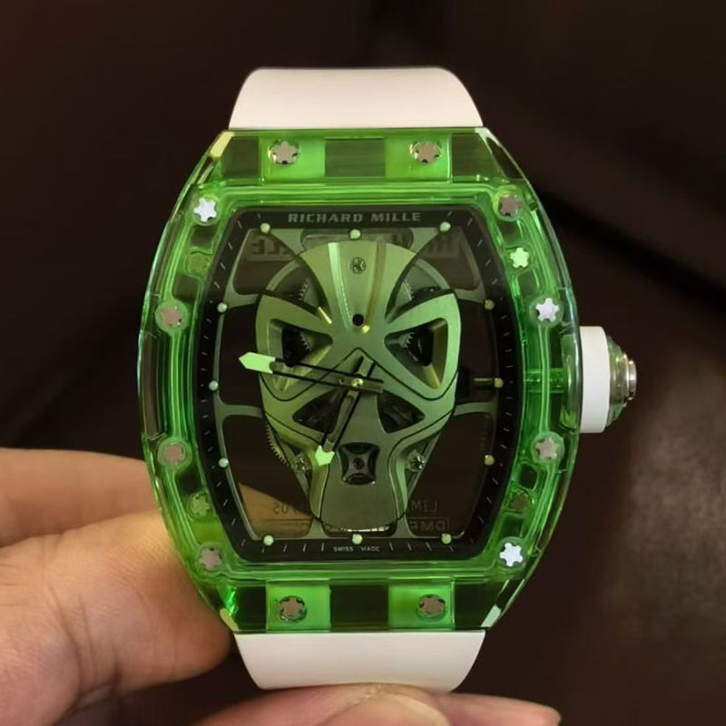 Green Sapphire Top Clone RM 52 06 Mask Tourbillon