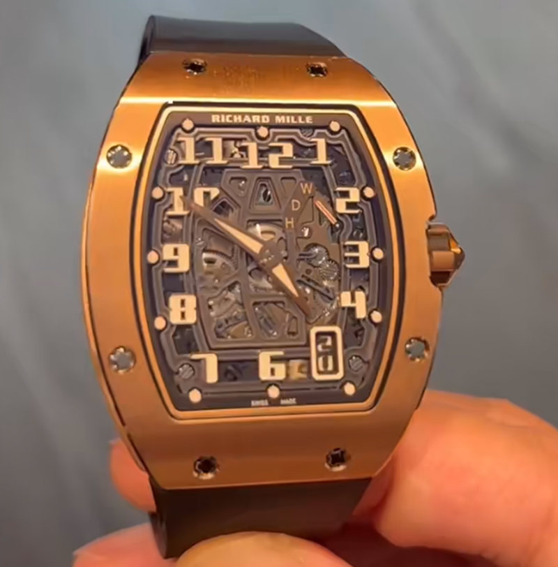 The Dressy Super Clone RM 67 01 Rose Gold Extra Flat