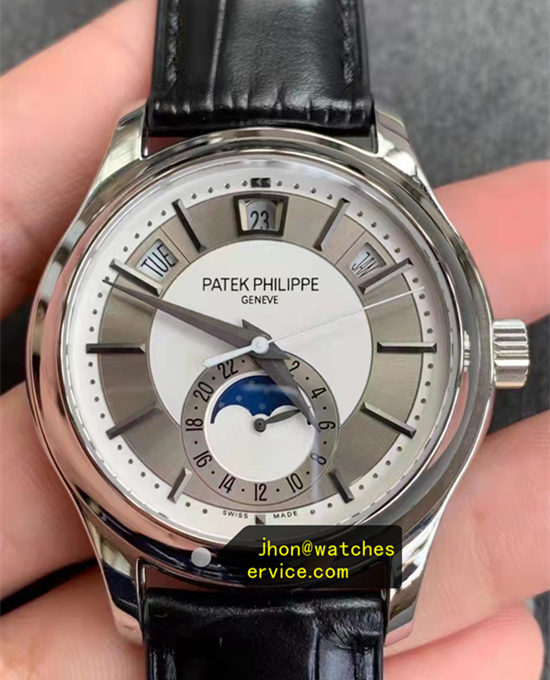 White Grey Patek Philippe Complications 5205G Moon Phases