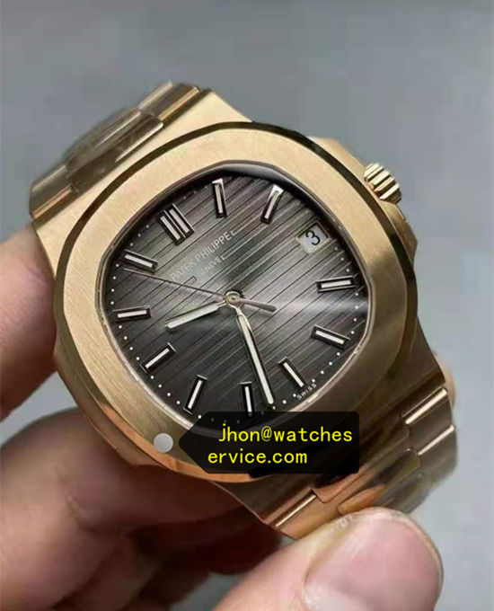 40MM Dark Gray Gradient Dial Nautilus Real Gold