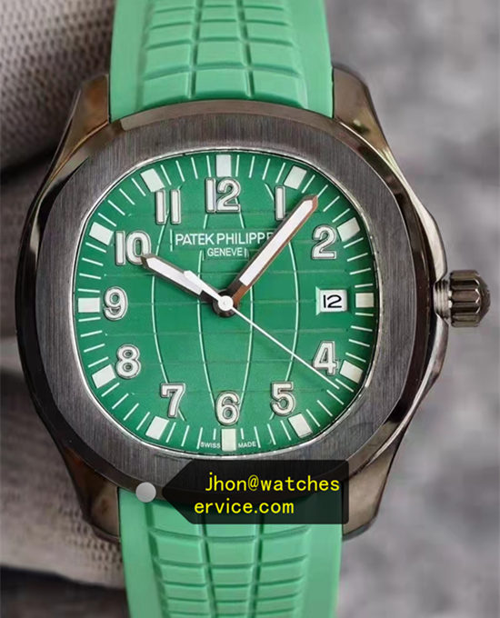 Black Steel Green Aquanaut Super Thin Patek Philippe