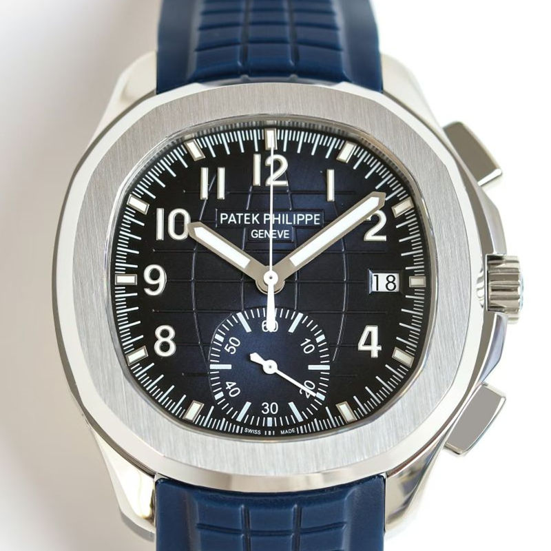 Midnight Blue Super Clone Aquanaut 5968G 001 Chronograph