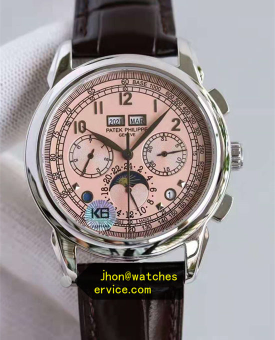 Warm Pink Dial Steel Patek Philippe 5270P-001