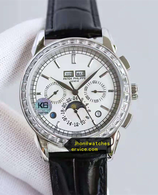 White Dial Diamonds Bezel Patek Philippe 5271P-001