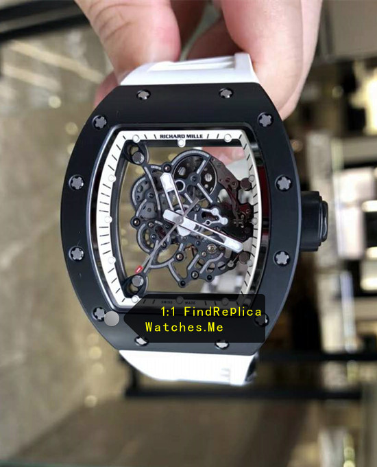 RM 055 Bubba Watson Black Case With White Bracelet