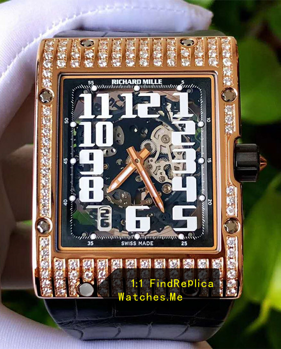 18K-Gold-Diamonds RM 016 Rectangle