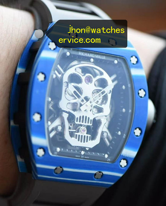 Blue Carbon RM 52-01 Skull Real Tourbillon