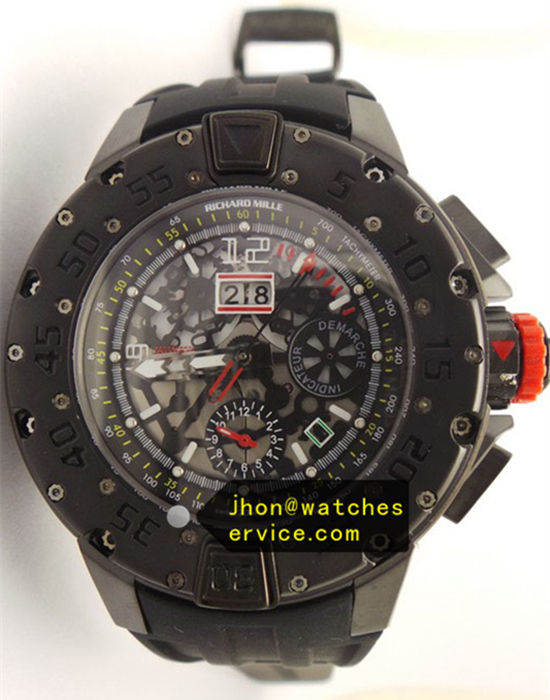 RM 032 Round Black Titanium