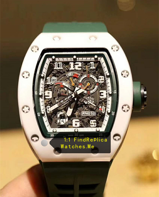 Green Hollow Bracelet RM 030 LMC White Ceramic