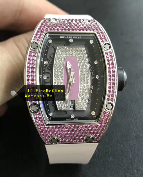 Ladies RM 037 Purple Diamond Bezel