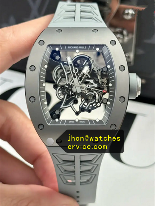Large bracelet Titanium RM 055 Bubba Watson Grey Dial