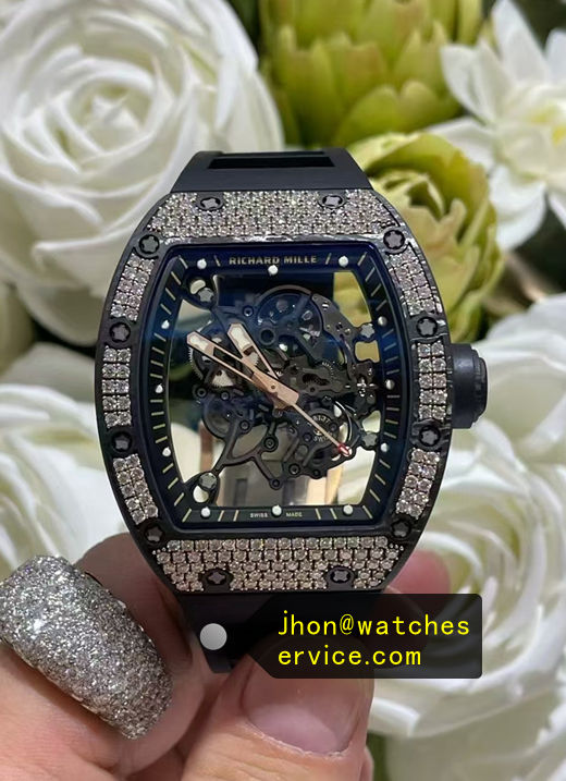 RM 055 Bubba Watson Diamonds Rose Gold Carbon