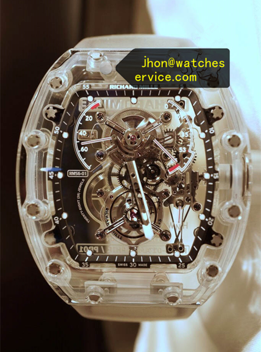 RM 56-01 Real Sapphire Tourbillon Black Case Middle