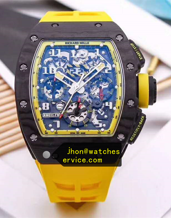 RM011-FM Original Carbon Yellow Bracelet