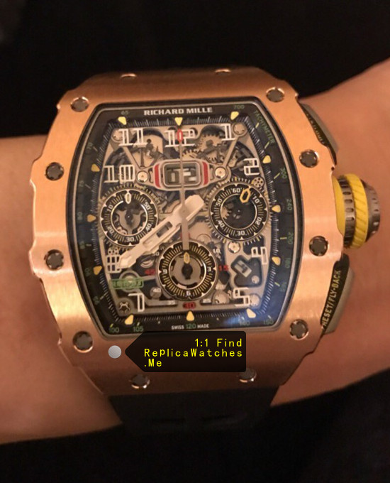 RM 11-03RG Polished Bronze With Side Gray Titanium
