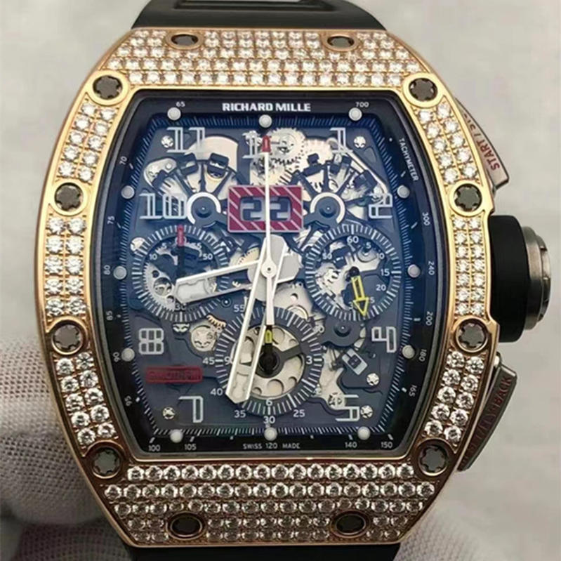 Full Diamonds Super Clone RM 011 FM Felipe Massa Two Tone RG/TI
