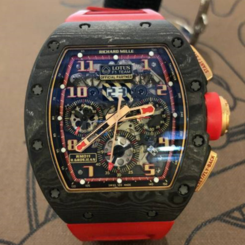 Romain Grosjean Super Clone RM 011 Lotus F1 Team Carbon Rose Gold