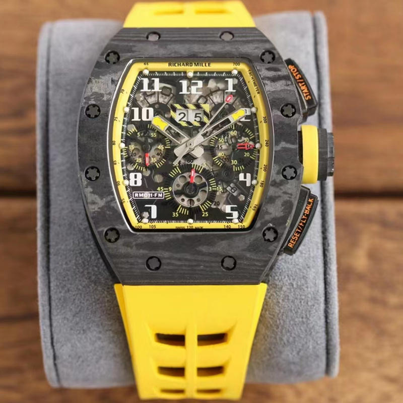 Yellow Storm Super Clone RM 011 FM Carbon TPT