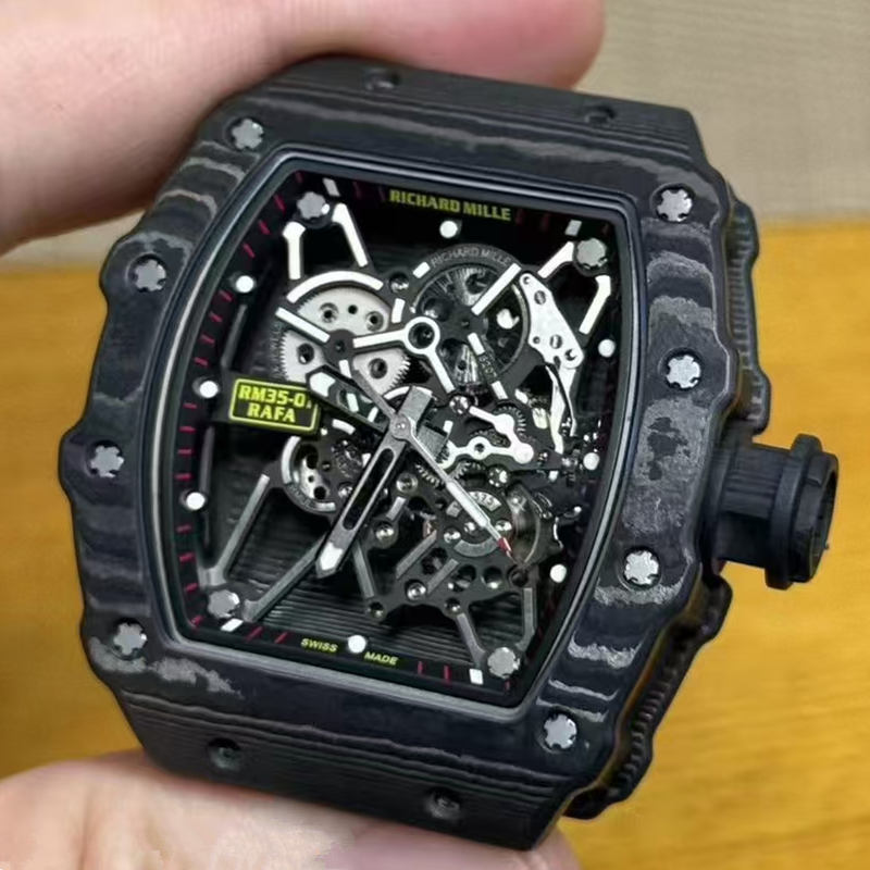 Baby Nadal Super Clone RM 35 01 Carbon TPT Rubber Strap Baby Nadal Super Clone RM 35 01 Carbon TPT Rubber Strap