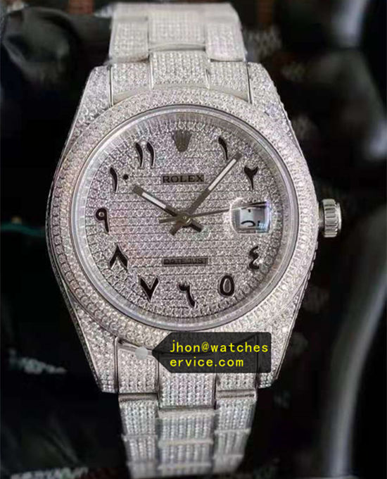 Silver Full Diamonds 41MM Datejust