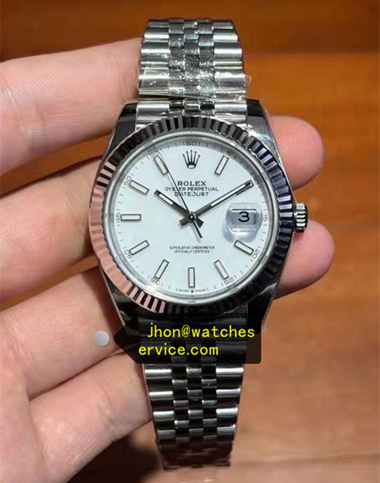 Jubilee White Dial 41mm Datejust 126334