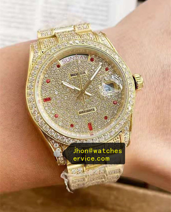 36MM Diamonds Real Gold Day-Date m118348