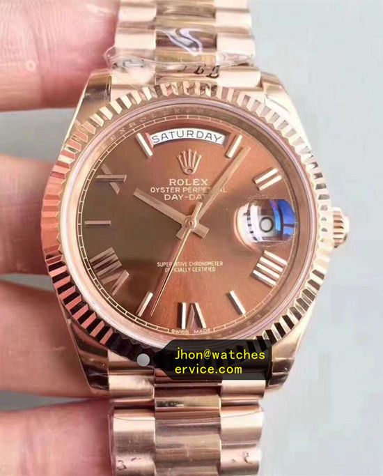 40MM Chocolate Dial Real Rose Gold Day-Date m228235-0002