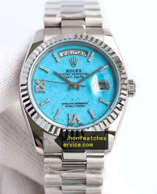 Natural Turquoise Dial Daydate m128238-0071