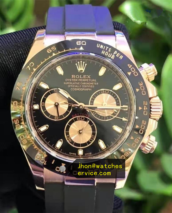 Black Ceramic Gold Chronograph Ring Daytona m116518ln