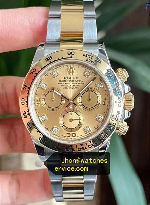 Champagne Diamond Dial Two-Tone Daytona 116503