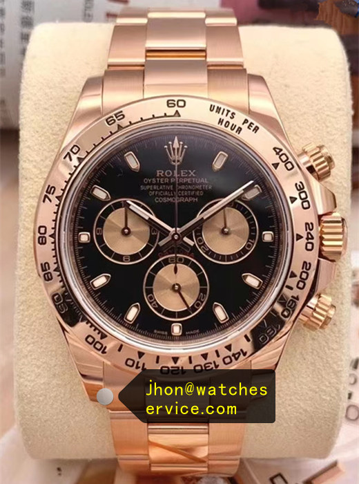 18k Everose Gold Daytona 116505 Black Index Dial