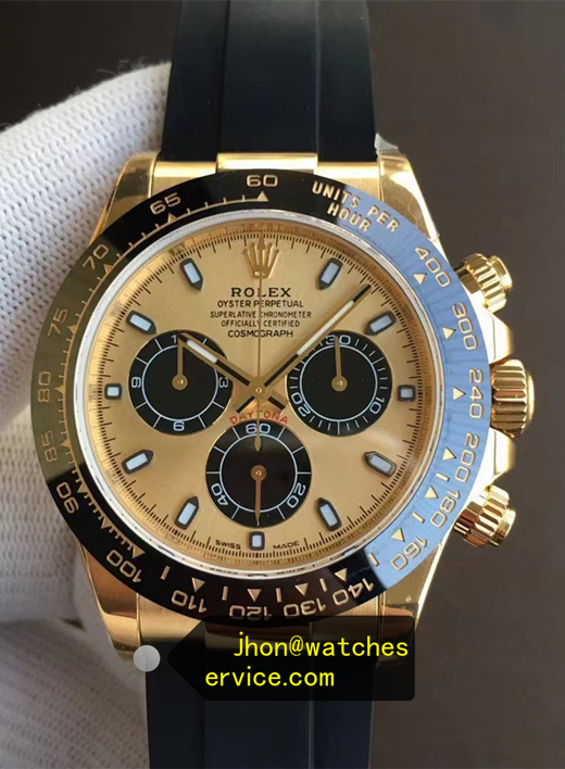 Champagne Daytona 116518 Oysterflex Real Gold
