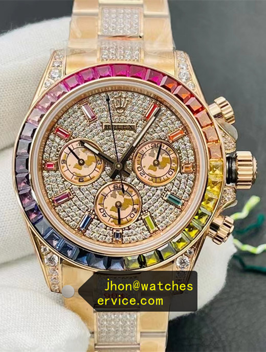 Daytona 116505 Rainbow Edition With Pave Diamond Dial