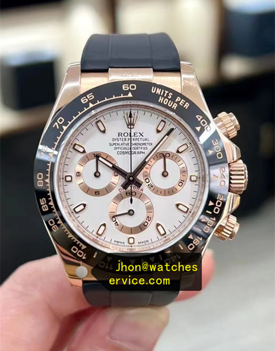 Ivory Dial Daytona 116515LN Real Rose Gold Ceramic Bezel