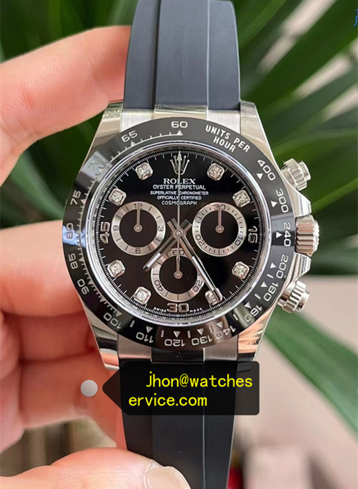 Oysterflex Daytona 116519LN White Gold Black Diamond