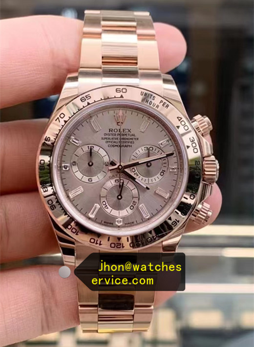 Everose Gold Baguette Diamond Markers Daytona 116505