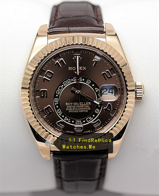 Chocolate Dial Rose Gold Sky Dweller 326935