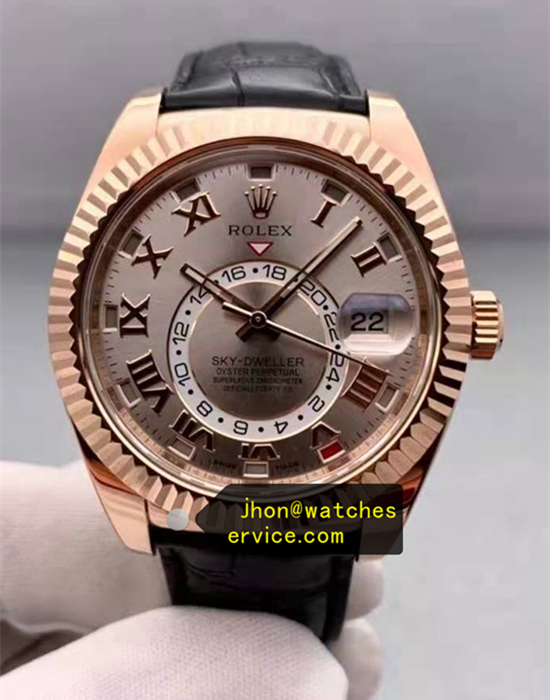 Roman Dial Sky-Dweller 326138 Rose Gold