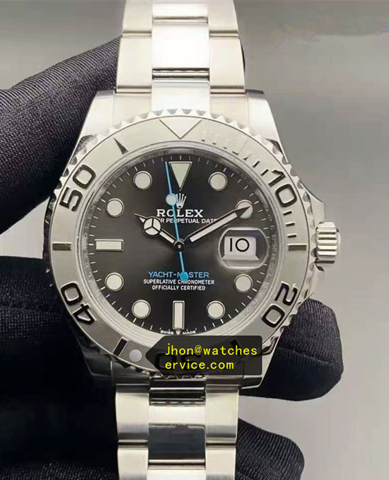 Blue Logo 40MM Gray Dial Yacht-Master m126622-0001
