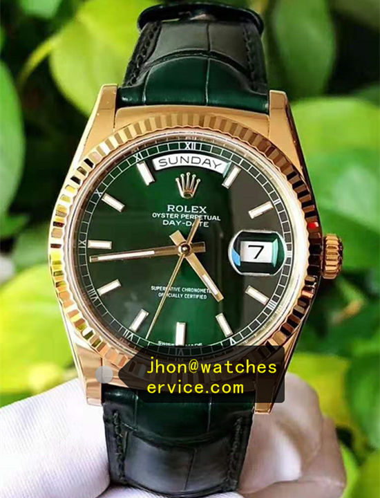 36MM Green Dial Day Date 118138