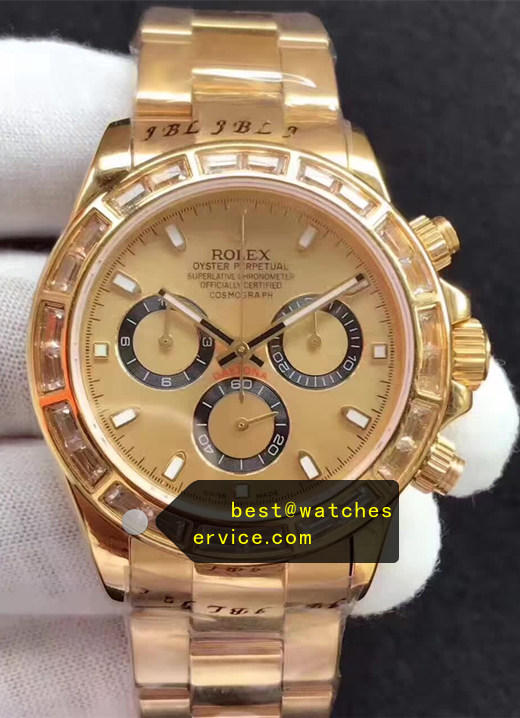 Black Eyes Daytona Square Diamonds Bezel